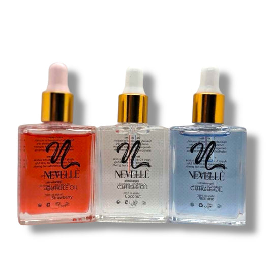 Luxe Drops old style Collection Cuticle Oil (3 pieces Scents:Strawberry Coconut Jasmine 15ml)
